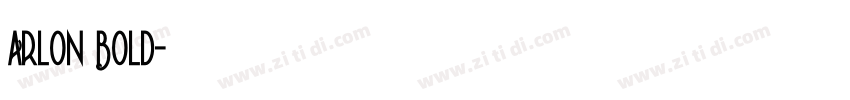Arlon Bold字体转换